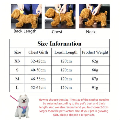 Denim No-Pull Harness & Leash Set for Dogs & Cats