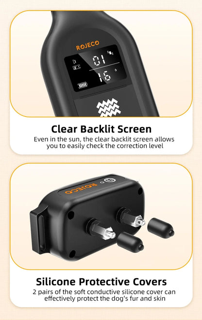 Professional Dog Training Collar 3300ft Range - Waterproof Remote Control System