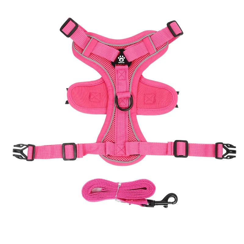 No-Pull Reflective Pet Harness and Leash Set
