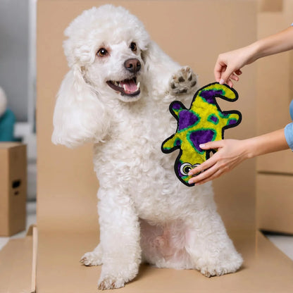 Plush Gecko Interactive Chew Toy for Small Dogs