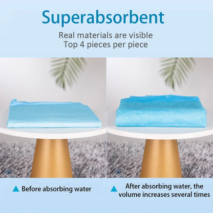 Absorbent Puppy Training Pee Pads — Disposable Dog Diapers for Indoor Use