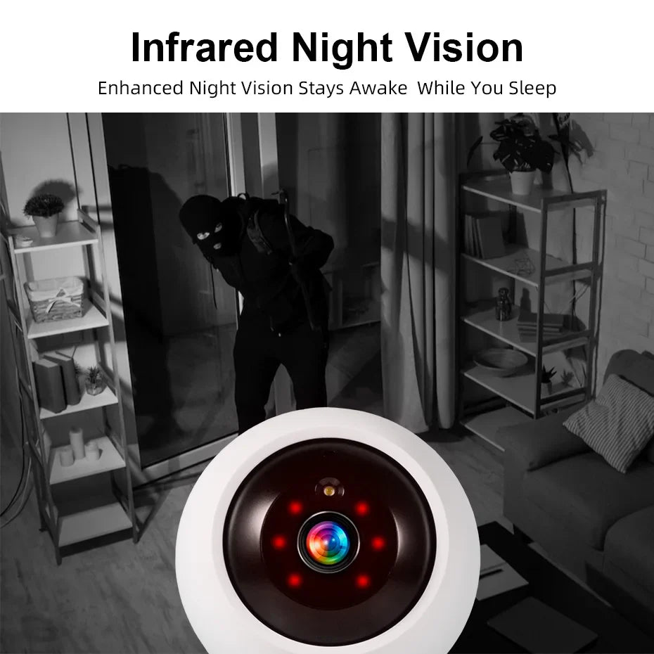 Smart WiFi Pet Camera with AI Tracking & Night Vision