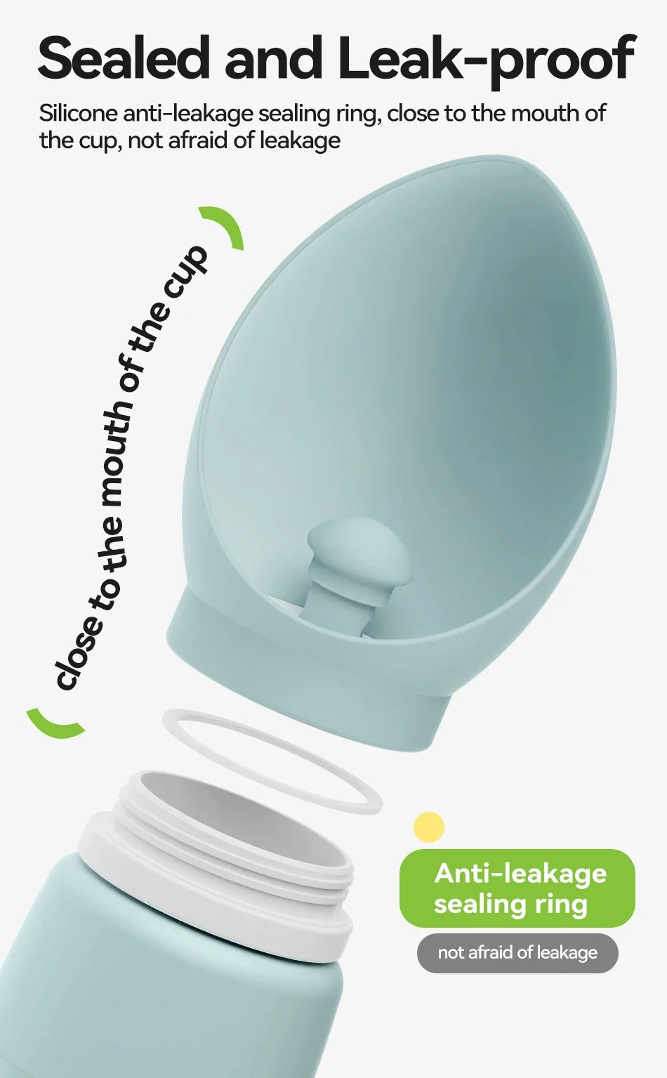 Portable Pet Water Bottle - Leakproof Travel Drinking Bowl