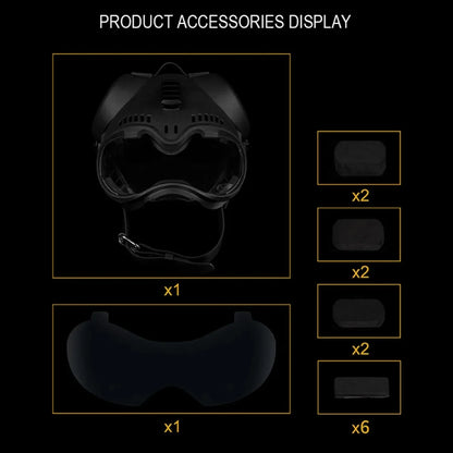 K9 Tactical Dog Helmet with Dual Goggles for Medium & Large Working Dogs