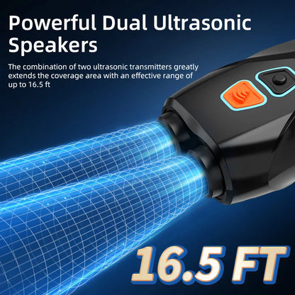 Ultrasonic Dog Training Device with Anti-Barking Technology and LED Flashlight