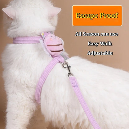 Escape-Proof Soft Mesh Cat Harness & Leash Set | Adjustable Padded Vest for Kittens, Small, Medium & Large Cats
