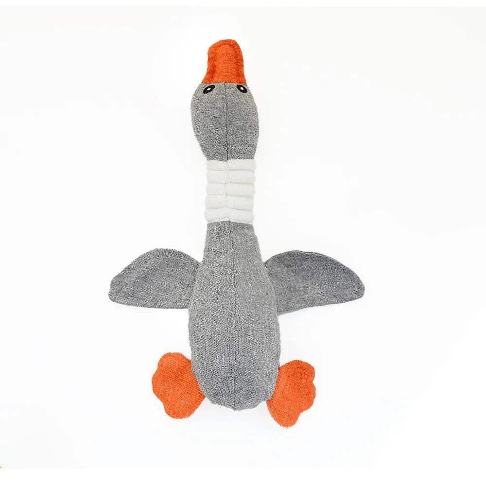 Plush Wild Goose Dog Toy