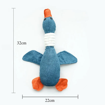 Plush Wild Goose Dog Toy