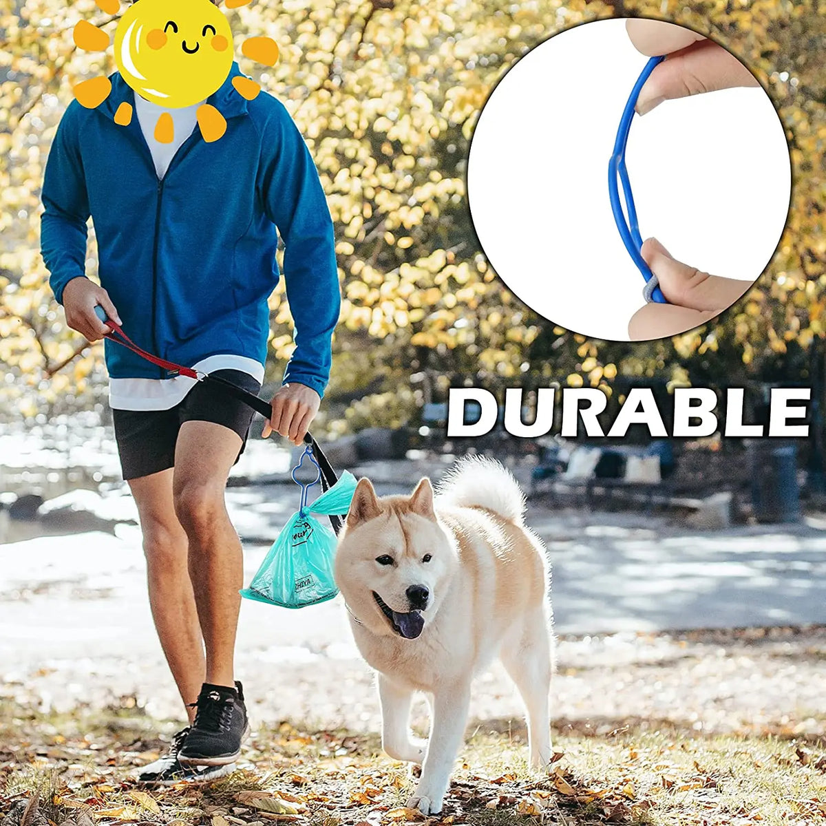 Hands-Free Leash Poop Bag Dispenser