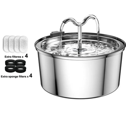 3.2L Cat & Dog Water Fountain with Triple Filtration System — Multi-Pet Drinking Bowl