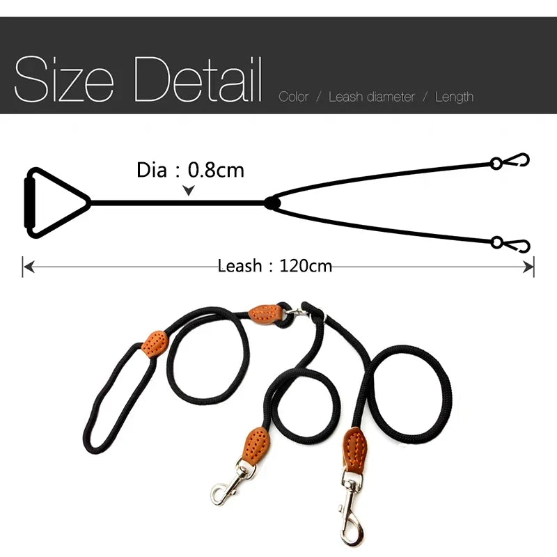 Double Dog Lead Y-Shaped (120cm)