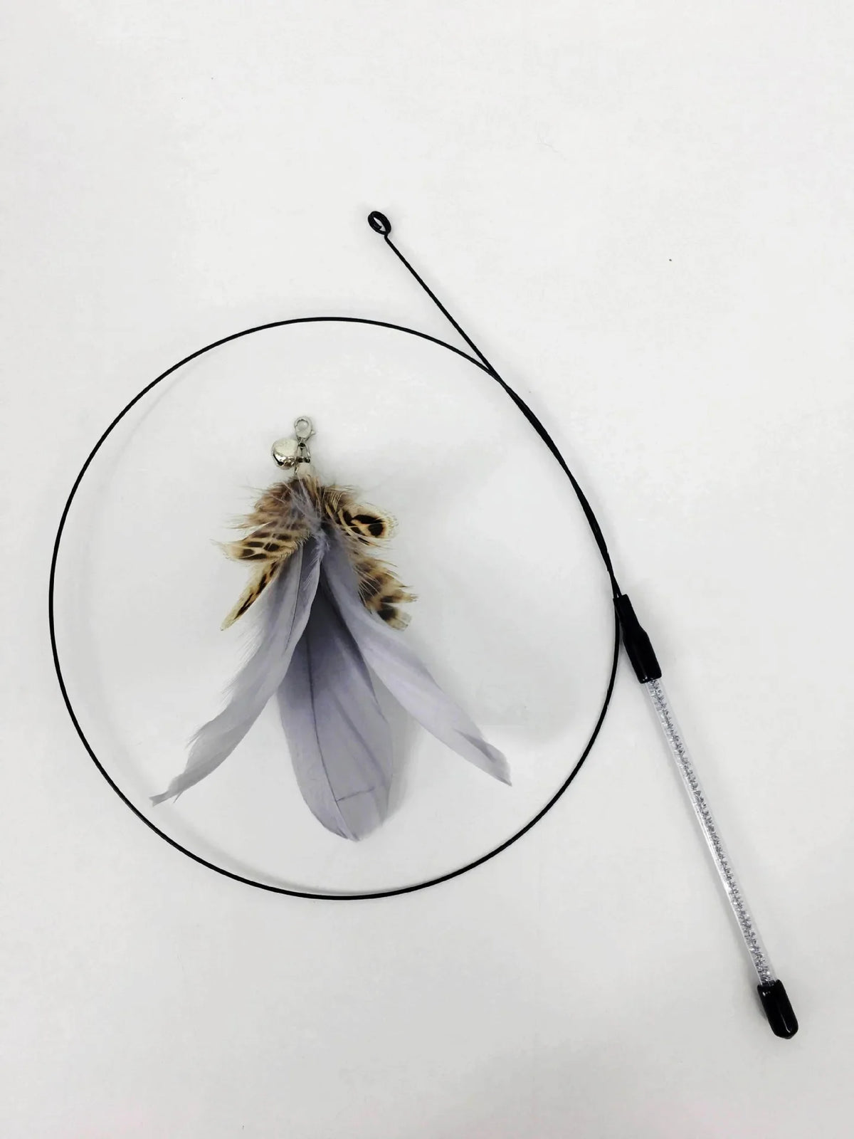 Hands-Free Suction Cup Cat Toy - Interactive Feather Wand Set