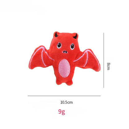 Halloween Cat Catnip Toy - Bat & Spider Shaped Interactive Teething Toy