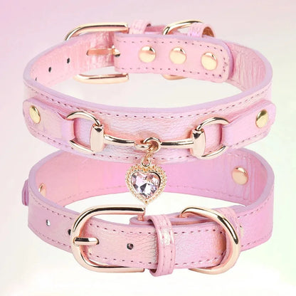 Cat Necklace & Harness Set - Pet Collar with Leash for Kittens & Puppies