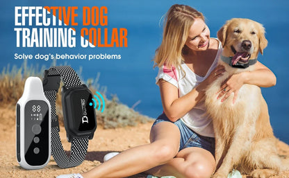 Digital Remote Dog Training Collar — 800m Range, LCD Display & Waterproof