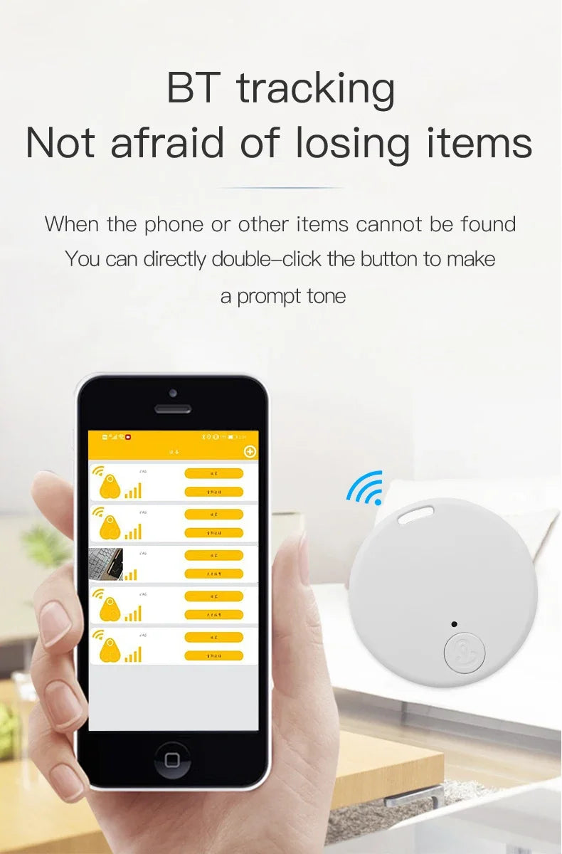 Slim Square Bluetooth Anti-Lost Tracker — 10+ Month Battery Life