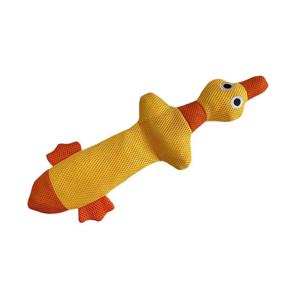 Plush Long Duck Chew & Teeth Cleaning Toy for Dogs