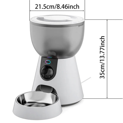 Smart Pet Feeder with 5G Camera - 4L Large Capacity Automatic Food Dispenser