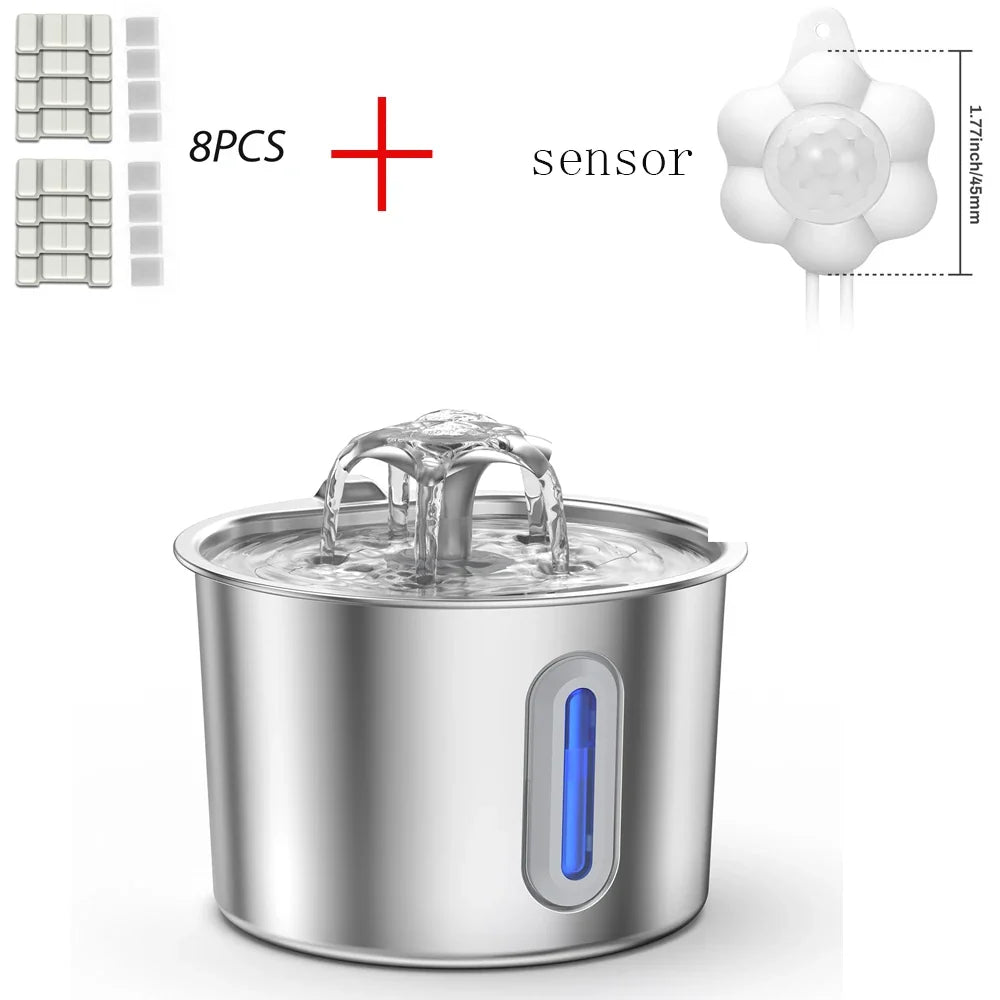 Stainless Steel Automatic Pet Water Fountain