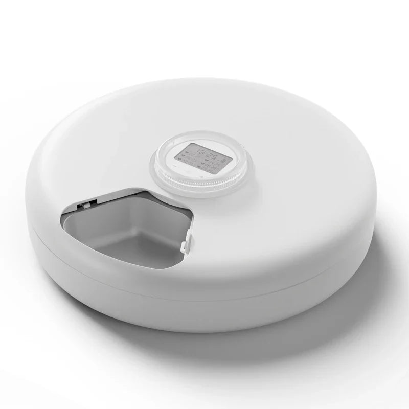 Wireless Automatic Pet Feeder with 6-Meal Capacity and Smart LED Touch Control