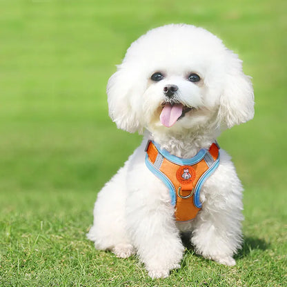Breathable Reflective Dog Harness - Adjustable for Small Dogs & Puppies