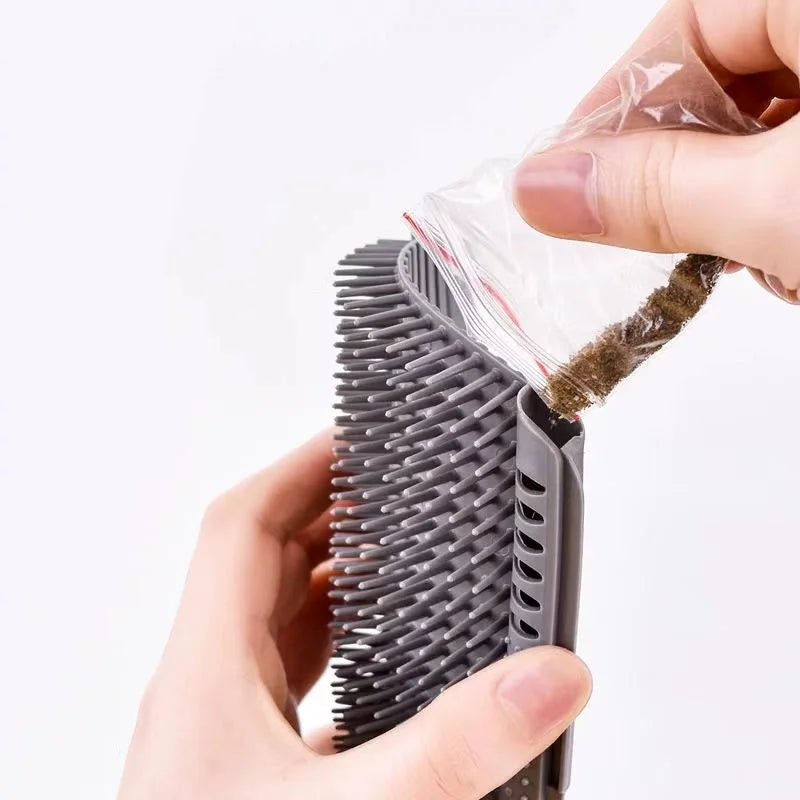 Cat Self-Grooming Wall Corner Brush - Massage & Hair Removal Tool