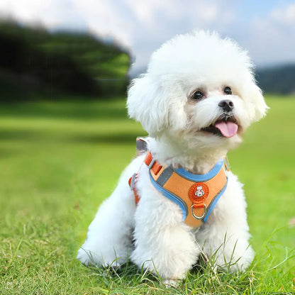 Breathable Reflective Dog Harness - Adjustable for Small Dogs & Puppies