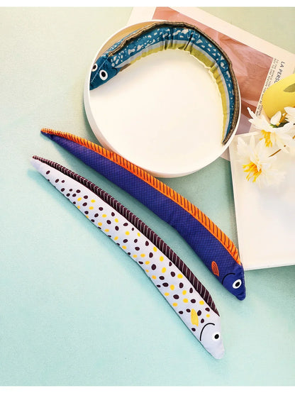 Eel-Shaped Catnip Toy