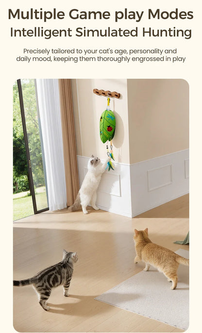 Automatic Hanging Laser & Feather Cat Toy