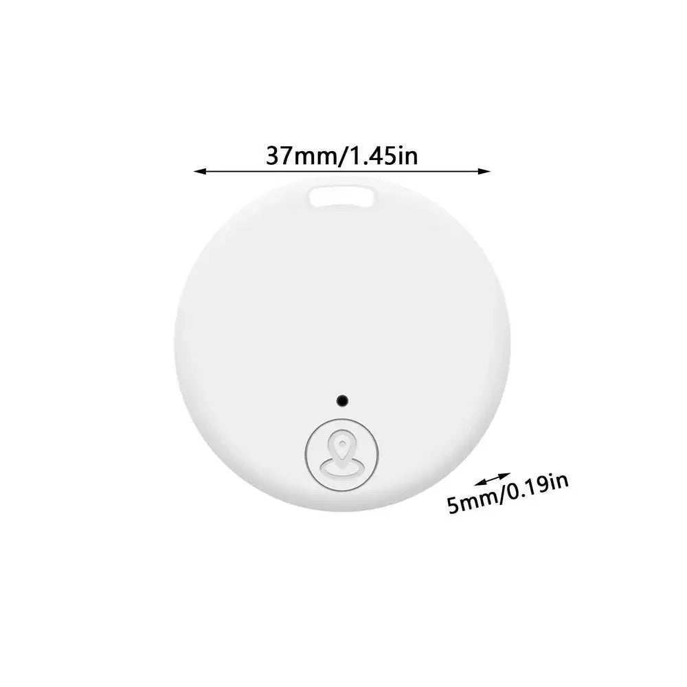 Round Bluetooth Anti-Lost Tracker Tag for Pets, Keys & Bags