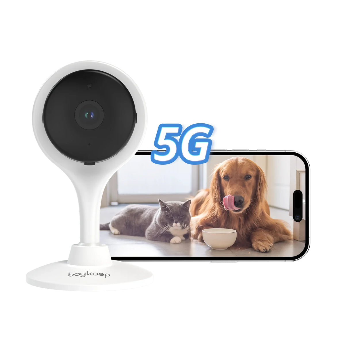 2K Indoor WiFi Security Camera — Baby, Pet & Home Monitor with 2-Way Audio