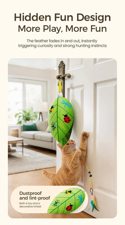 Automatic Hanging Laser & Feather Cat Toy