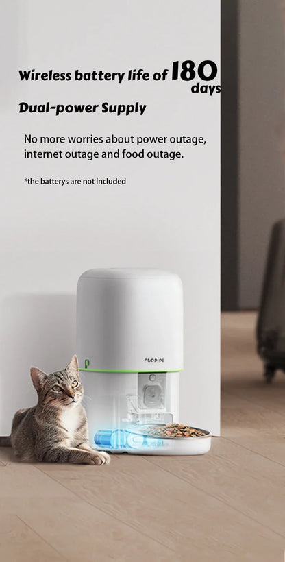 Smart Camera Pet Feeder with 1080P HD & 5G WiFi