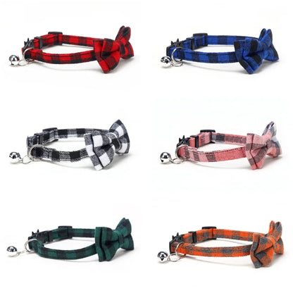 Breakaway Cat Collar with Bow Tie and Bell