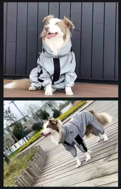 Waterproof Reflective Dog Jumpsuit Jacket with UV Sun Protection