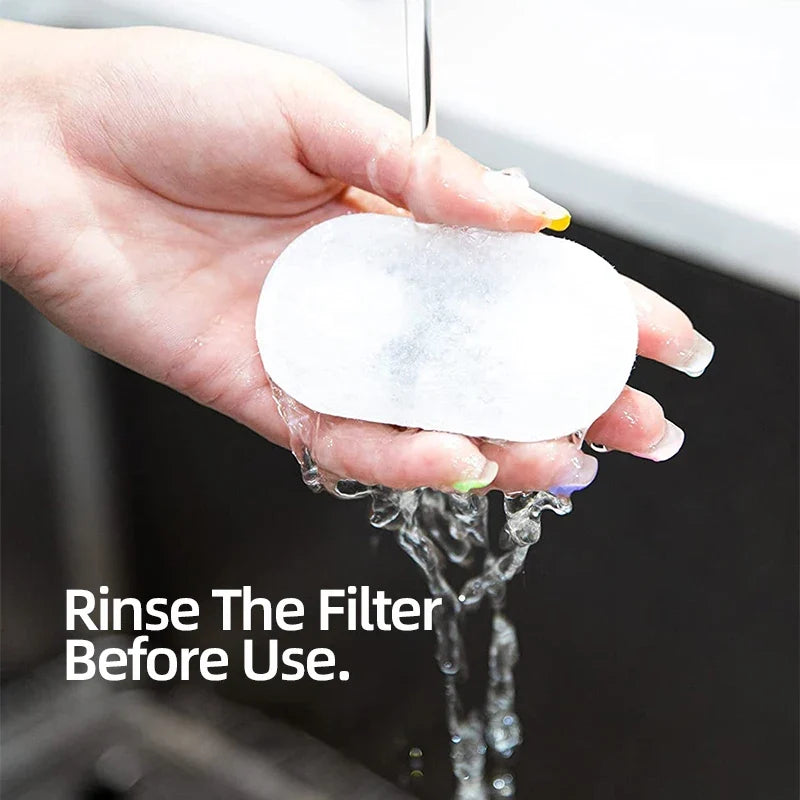 Water Fountain Replacement Filters - 2L Stainless Steel Pet Fountain Purifier