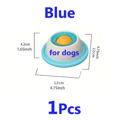 Interactive Lick Mat & Slow Feeder Bowl for Dogs & Cats — Promotes Dental Health & Calm Eating