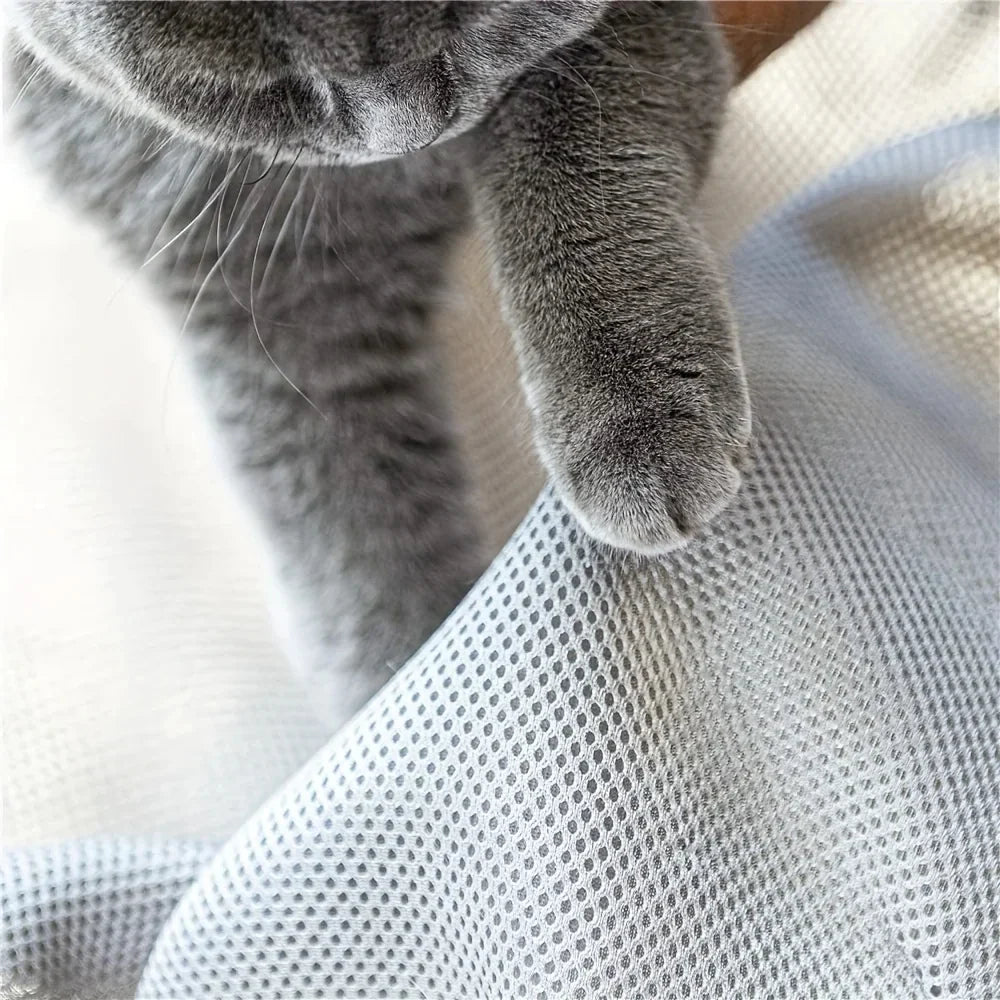Elevated Pet Hammock Bed - Free-Standing Metal Frame with Breathable Fabric