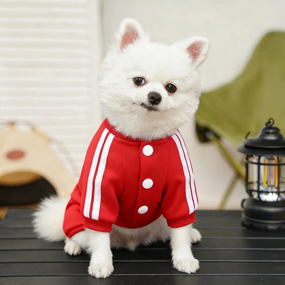 Dog Fleece Hoodie Jumpsuit | Warm Autumn Winter Sweatshirt for Puppies, Cats & Small Dogs