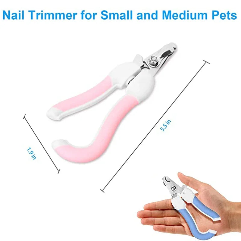 Professional Stainless Steel Pet Nail Clipper for Dogs & Cats