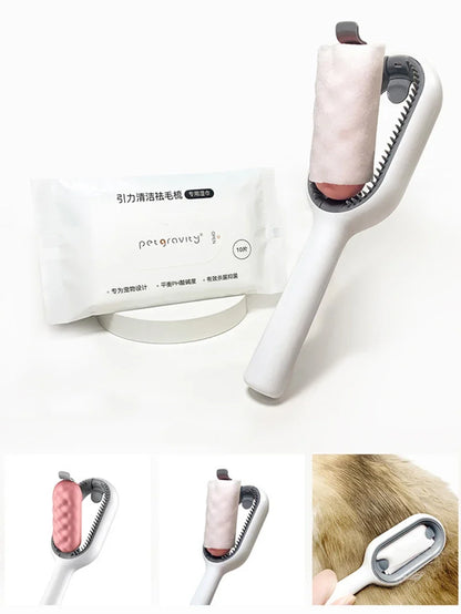 Double-Sided Pet Hair Removal Brush