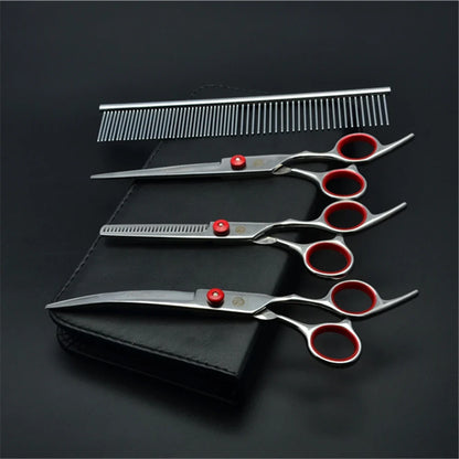Professional Dog Grooming Scissors Set - 6" & 7" Stainless Steel
