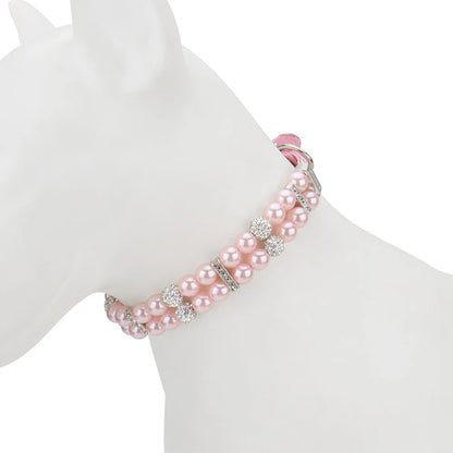 Pearl & Rhinestone Pet Collar for Cats & Dogs