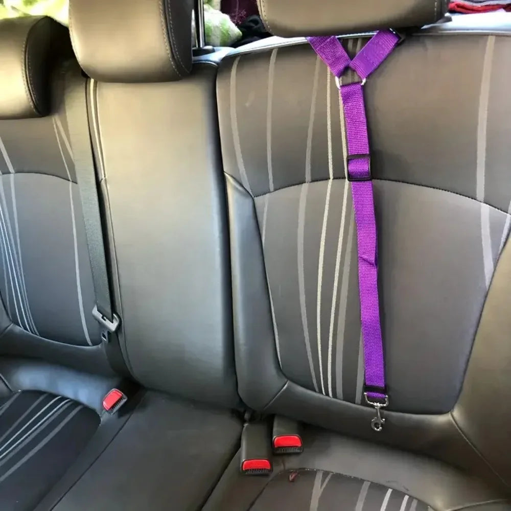 Pet Car Headrest Safety Restraint Belt for Dogs and Cats