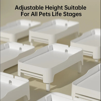 Adjustable Elevated Pet Feeder Stand for Cats & Dogs