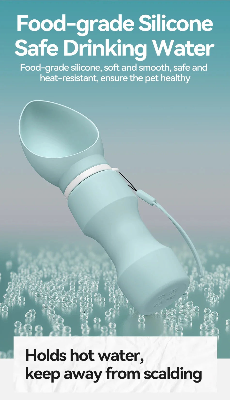 Portable Pet Water Bottle - Leakproof Travel Drinking Bowl