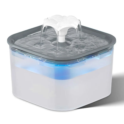 2.5L Silent Pet Water Fountain — Filtered Indoor Drinking Dispenser for Cats & Dogs