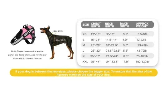 Reflective Adjustable Dog Chest Harness & Walking Lead for Large Dogs