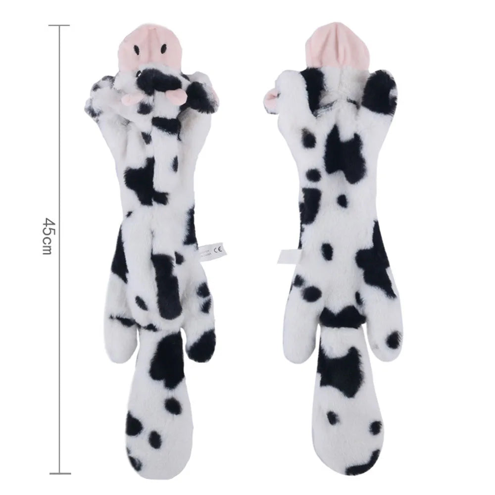Stuffing-Free Squeaky Dog Toy with Crinkle