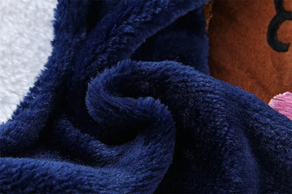 Soft Fleece Jumpsuit with Leash Ring for Small, Medium & Large Dogs & Cats